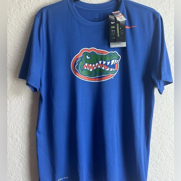 Men’s Medium Florida Gators NIKE Blue Dri Fit T-Shirt 🐊 NWT 🔥 - Picture 1 of 4